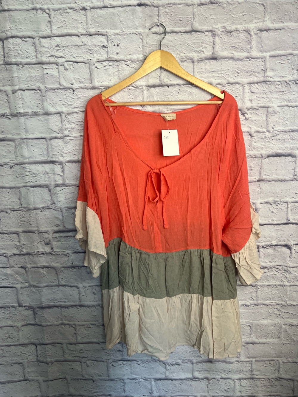 143 Story by Line Up Colorblock Boho Tunic | Size 3X (NWT)